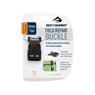 Field Repair Buckle Side Release 1 pin Black 15mm